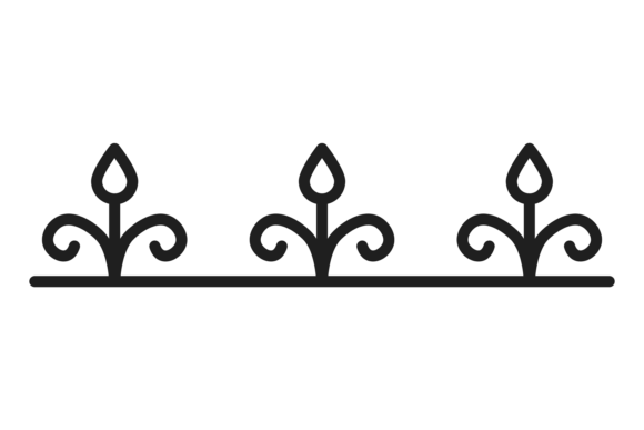 Download Decorative Vintage Border in Metal Forge - Decor Collection