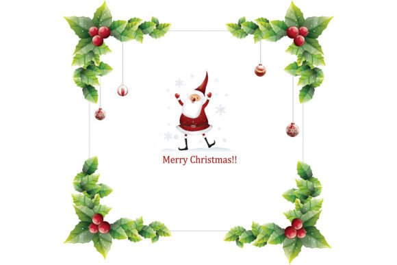 Download Christmas Border Leaf Frame Decoration - Decor Collection