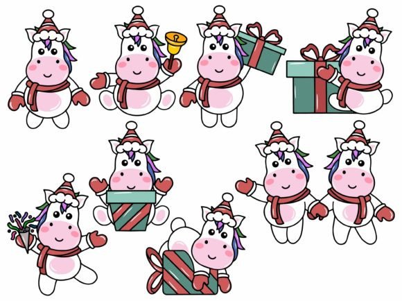 Download Christmas Unicorn Illustration - Christmas unicorn Collection