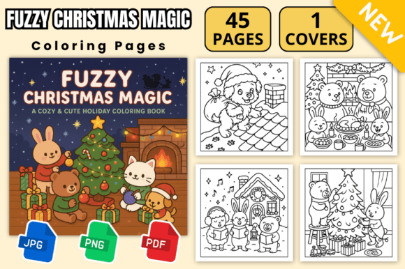 Download Fuzzy Christmas Magic Coloring Pages - Magic coloring Collection