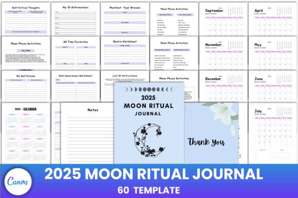 Download 2025 Moon Ritual Journal - Premium Bundle