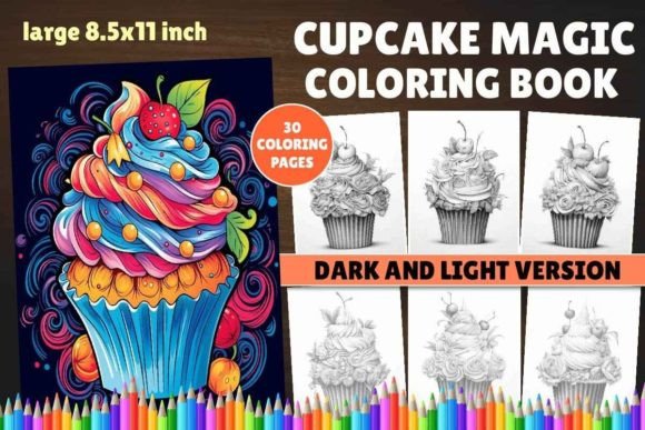 Download Cupcakes Magic Coloring Book - Magic coloring Collection