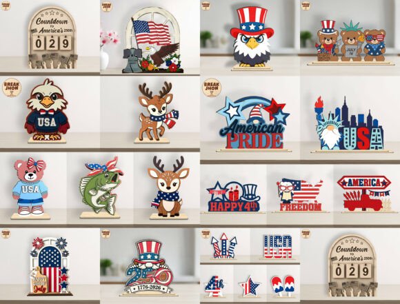 Download Patriotic Stand Decor SVG Bundle - Premium Resources
