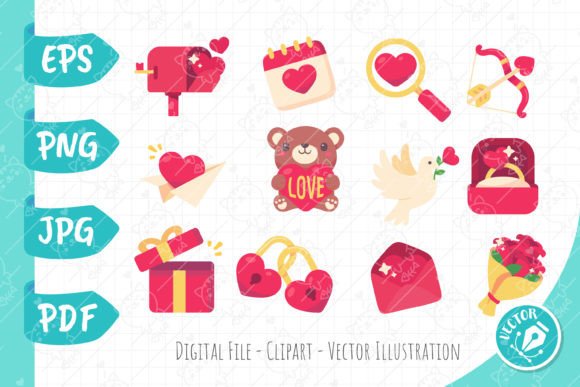 Download Valentine's Day Card Decorative Elements - Decor Collection